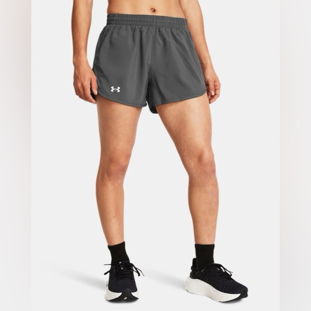 Under‎ Armour Women's Gray Running Shorts 3”